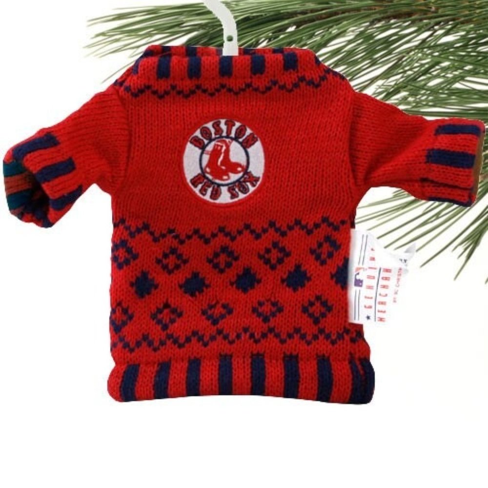 NEW! Boston Red Sox 5 1/2'' Knit Sweater Man Cave  mlb baseball